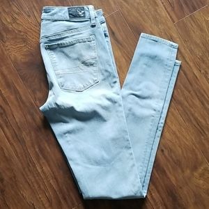 AE high rise jeggings x-long